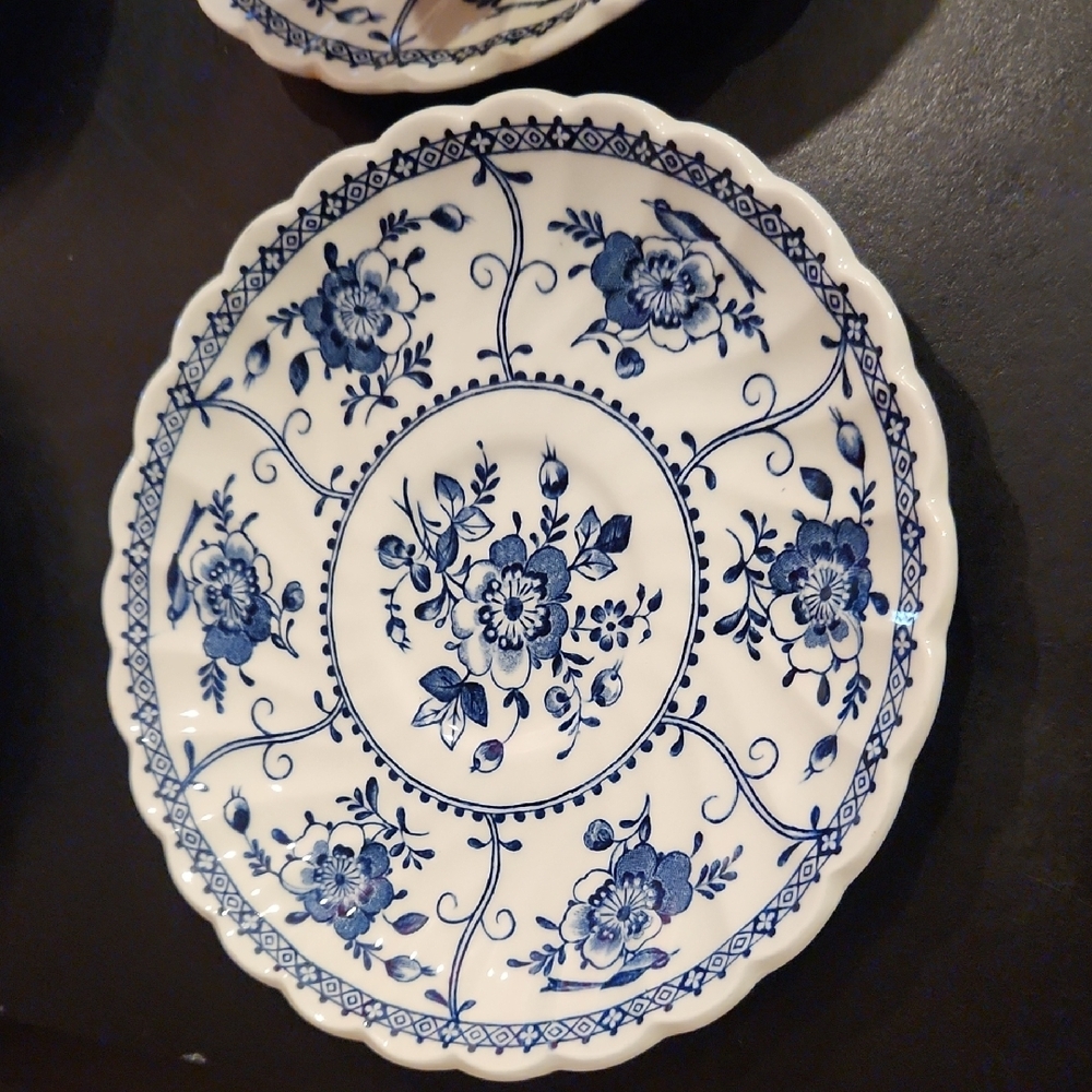 Johnson Brothers Indies Blue and White Floral Tea Cup Set - Picture 3 of 6